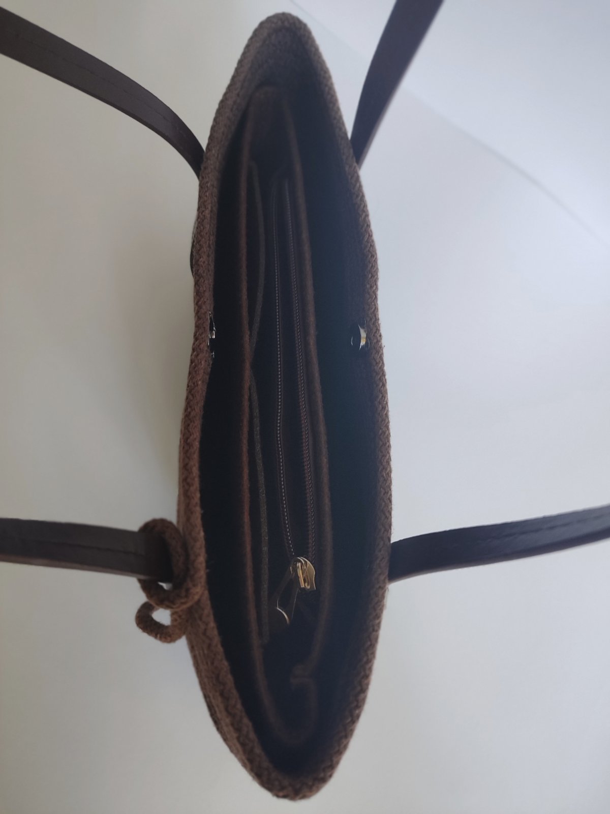 Tasche aus Baumwollkordel braun