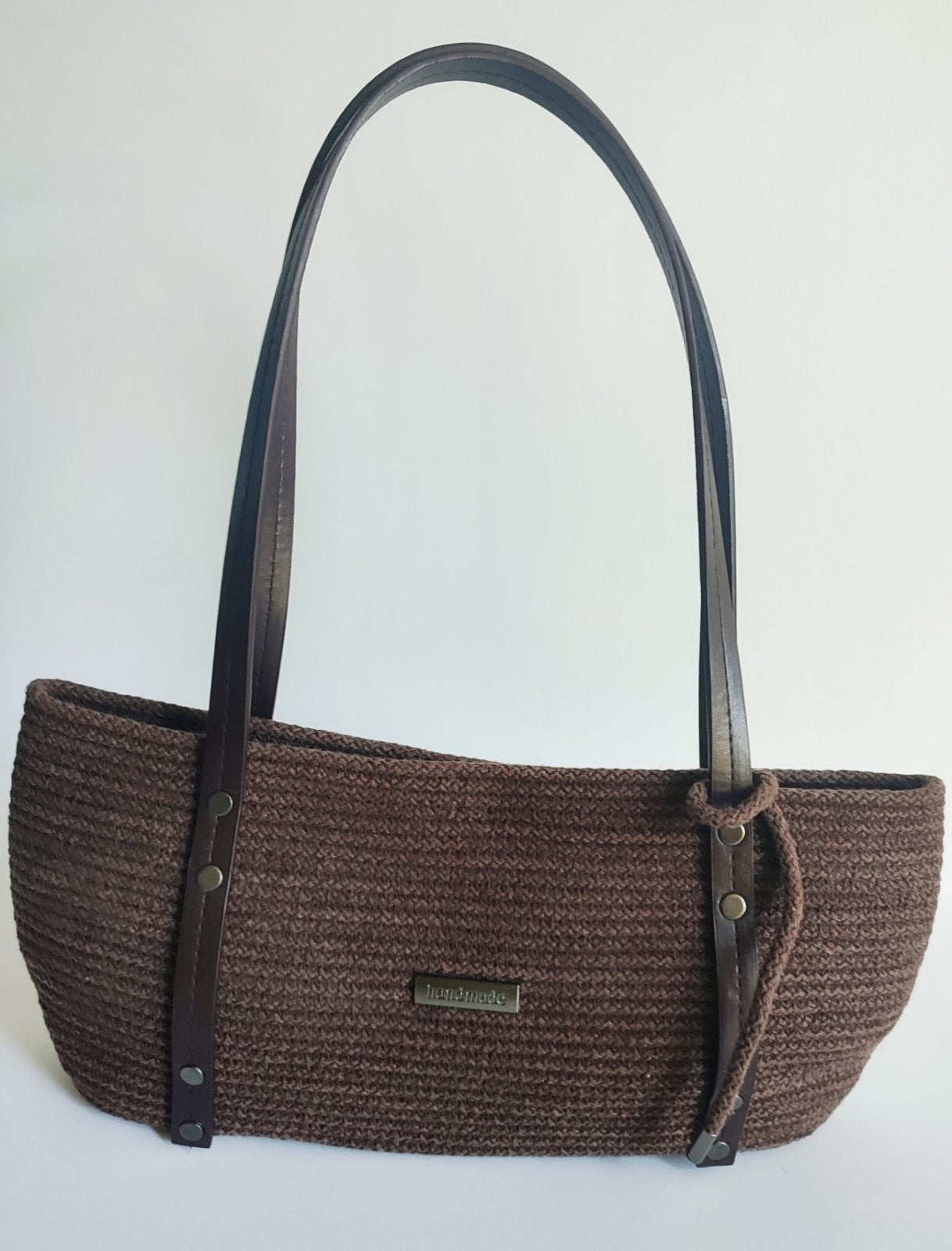 Tasche aus Baumwollkordel braun