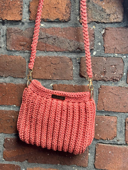 Handgefertigte Crossbody-Tasche Teracote