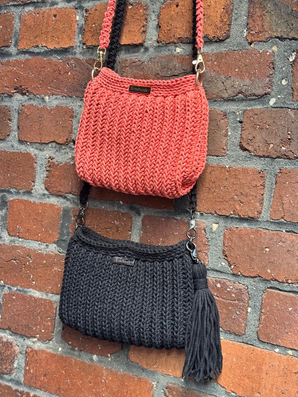 Handgefertigte Crossbody-Tasche Teracote
