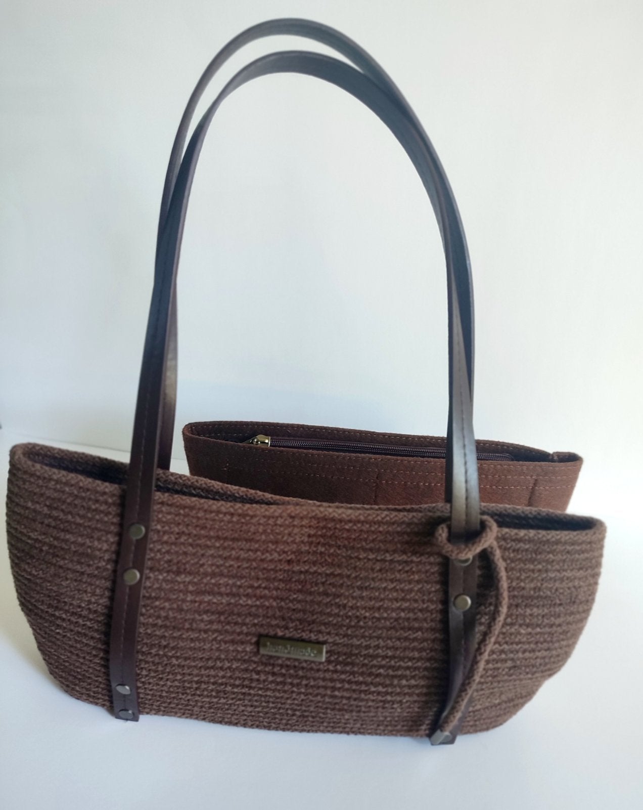 Tasche aus Baumwollkordel braun